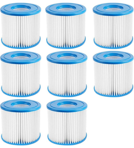 lot 553 image: Type D Pool Filter Cartridges Replacement Compatible with Intex, Summer Waves D Filter, Fits FS-350 RP-350 RP-400, RP-600, RX-600, SFS-600 (8 Pack) DP60