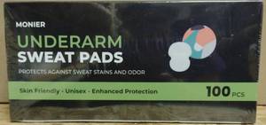 lot 567 image: Monier Underarm Sweat Pads 100 Pack