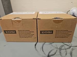 lot 10457 image: ZOSI HD Security Cameras (Set of 2)