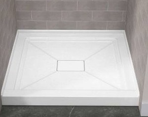 lot 15913 image: Bestgo 34 x 34 Inch Shower Base