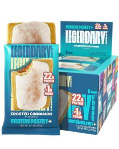 lot 3965 image: Legendary Foods 22g Protein Pastry 0g Added Sugar, Low Carb, Gluten Conscious, Keto Snack, Ideal for Glucose Management, Includes Whey Protein Isolate, 8 Pack Frosted Cinnamon BB FEB 2026