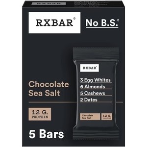 lot 3971 image: Lot of 2, RXBAR Chocolate Sea Salt Protein Bars - 9.1oz5ct. BB FEB 2026