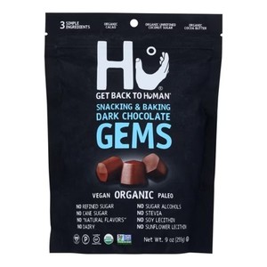 lot 3993 image: Hu Organic Snacking and Baking Dark Chocolate Gems - 9 oz. BB NOV 2025