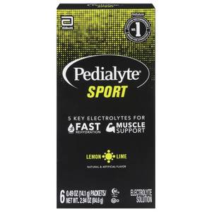 lot 3994 image: Lot of 3, Pedialyte Sport lemom Lime 6 Packets BB NOV 2024