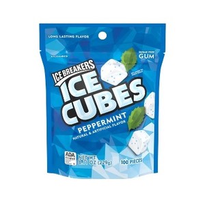 lot 3997 image: Ice Breakers Ice Cubes Peppermint Sugar-Free Gum - 100ct BB AUG 2025