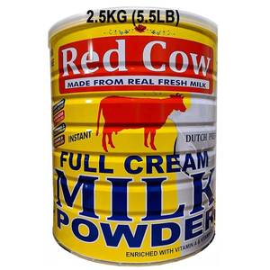 lot 4032 image: Red Cow Full Cream Milk Powder 2.5 Kg (5.5lb), Made From Real Fresh Milk, Product of Netherlands. BB AUG 2027