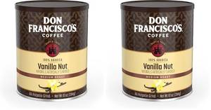 lot 4120 image: Don Franciscos Premium Vanilla Nut Ground Flavored Coffee Rich, Aromatic 100% Arabica Beans - Family Crafted for a Delightful Morning Brew (10 oz Can) (Pack of 2) BB DEC 2025
