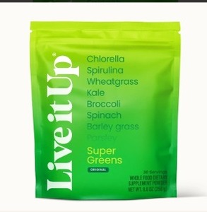 lot 4144 image: Super Greens Best All-Natural Greens Powder for Daily Health. BB AUG 2027