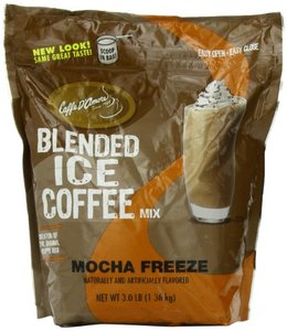 lot 4191 image: DaVinci Gourmet Mocha Freeze Blended Iced Coffee Mix 3 Lb. BB FEB 2024
