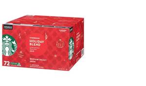 lot 4194 image: $105 Starbucks Coffee Holiday Blend K Cup Pods, 29.2 Oz, 72 Count. BB APR 2024