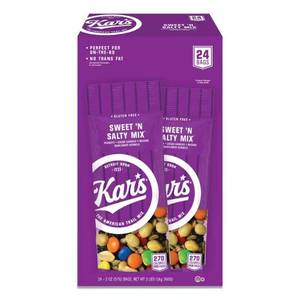 lot 4203 image: 2 oz. Packets Sweet N Salty Mix Nuts Caddy, 24Box. BB NOV 2024