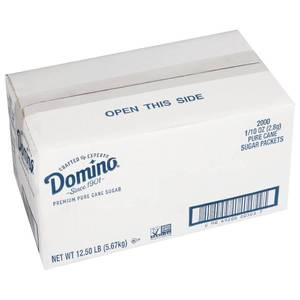 lot 4213 image: Domino Sugar Packets, 0.1 Ounce (Pack of 2000) BB MAY 2024