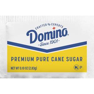 lot 4213 image: Domino Sugar Packets, 0.1 Ounce (Pack of 2000) BB MAY 2024