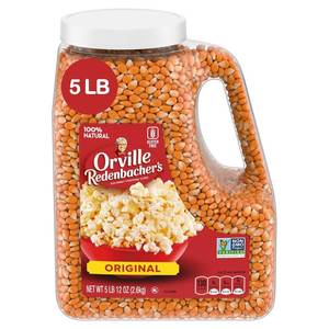 lot 4215 image: Orville Redenbachers Gourmet Popcorn Kernels, Original Yellow, 4g Fiber Per Serving, 5 lb. BB FEB 2024