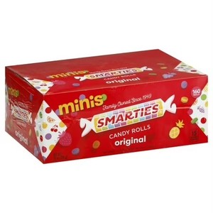 lot 4251 image: Smarties Candy Mini Rolls, Gluten Free, Vegan Free, Gluten Free, Individually Wrapped (28 oz, pack of 1) BB DEC 2026