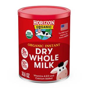 lot 4254 image: Horizon Organic Instant Dry Whole Milk, 30.6 oz.. BB JAN 2028