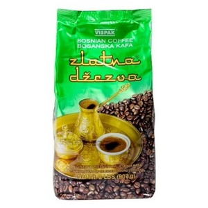 lot 4259 image: Krinos Vispak Zlatna Dzezva Dark Roast Ground Coffee, 907g. BB NOV 2025