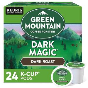 lot 4285 image: Green Mountain Coffee Roasters Dark Magic, Single-Serve Keurig K-Cup Pods, Dark Roast Coffee, 24 Count. BB NOV 2026
