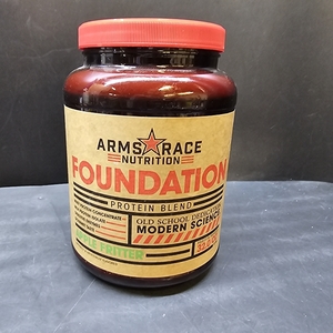 lot 4319 image: Arms Race Nutrition FOUNDATION - Protein Blend 27 Servings (Apple Fritter) BB AUG 2021
