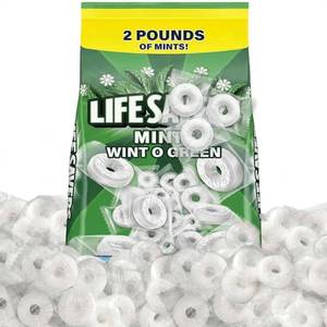 lot 4324 image: Wint O Green Hard Candy 2lb Pack of Mints Bulk, Perfect for Sharing, Gifting, Weddings and Special Events, Classic Wintergreen Individually Wrapped with a Cool, Refreshing Taste. BB MAY 2026