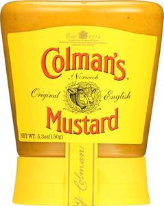 lot 4331 image: Colmans Original English Squeezy Mustard 150g - Pack of 2. BB NOV 2026