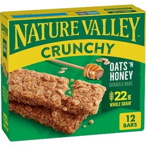 lot 4355 image: Lot of 6, Nature Valley Crunchy Oats N Honey Granola Snack Bars - 8.94oz12ct. BB SEPT 2025