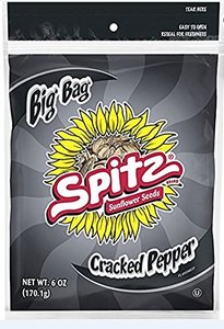 lot 4365 image: Spitz Cracked Pepper Sunflower Seeds, 6oz (Pack of 9). BB JULY 2023
