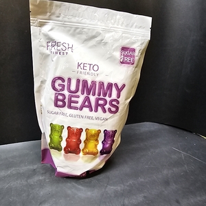 lot 4403 image: Sugar-Free Gummy Bears Candy - Assorted Fruit Flavors Keto Snacks - Vegan Gummy Bears, Gluten-Free, Low Carb, Keto-Friendly, Sugar-Free Gummies - Bulk 2 LB. May 2025