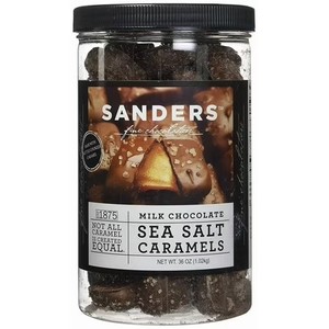 lot 4425 image: Sanders Milk Chocolate Sea Salt Caramels - 36 oz