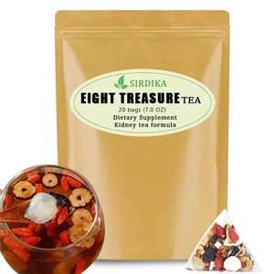lot 4435 image: Eight Treasure Ginseng Kidney Tea - 20 Bags Combination Scented Five Treasure Mens Health Herbal Formula Red Date Wolfberry Tea (20 Pack  1 Bag). BB MAY 2026