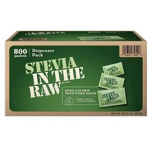 lot 4439 image: Stevia In The Raw Plant-Based Zero Calorie Sweetener Packets 800 ct..BB OCT 2023