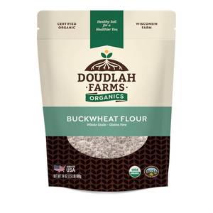 lot 4451 image: Lot of 2, Organic Buckwheat Flour 1.5 lb - Non-GMO, USDA Organic, Vegan - For Baking Bread, Pancakes, and More Grown In USA, Farmed From Regenerative Soil by a Wisconsin Family Farm. BB FEB 2027. RETAIL $15 ea