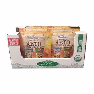 lot 4477 image: Natures Garden Keto Variety Snack Packs, 1 Oz, Pack of 18 Bags. BB AUG 2024