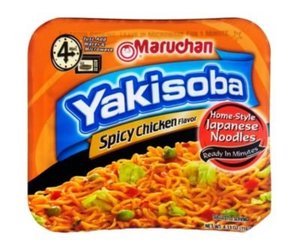 lot 4479 image: Maruchan, Yakisoba, Spicy Chicken Noodles (PACK OF 8). MAY 2026