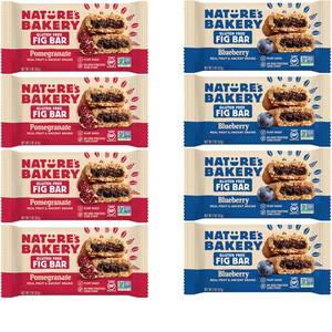 lot 4492 image: Natures Bakery Gluten Free Fig Bar Variety Sampler - 16 Pack - 2 Ounces Each - In Mighty Merchandise Packaging. BB MAY 2025
