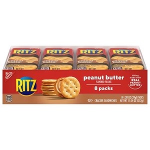 lot 4507 image: Lot of 2, Ritz Cracker Sandwiches with Peanut Butter - 8ct11.04oz. BB APR 2026