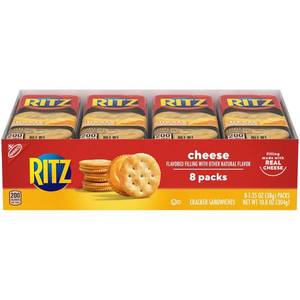 lot 4524 image: Lot of 2, Nabisco Ritz Cracker Sandwiches, Cheese, 10.8 oz. BB MAY 2026