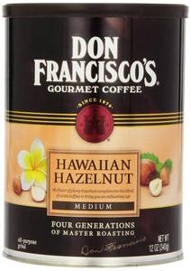 lot 4531 image: Don Francisco Hawaiian Hazelnut Coffee, 12 oz Medium Roast BB MAY 2027