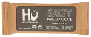 lot 4551 image: Box of 6 each Hu Kitchen Organic Salty Dark Chocolate Bar, 1 OZ. BB JAN 2028
