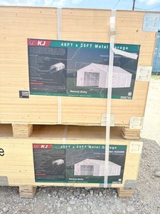 lot 147 image: 46FT x 25FT unused Metal Garage Building Kit