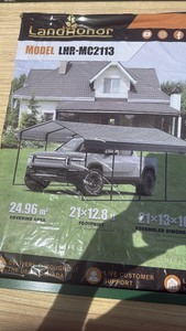 lot 269 image: LandHonor 21x13 FT Metal Carport Model LHR-MC2113