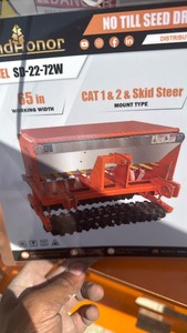 lot 275 image: Unused No Till Seed Drill for Tractor and Skid Steer - Damage to Lid