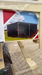 lot 411 image: SDLANCH SDLGM1220F Galvanized Metal Livestock Shed 550KG