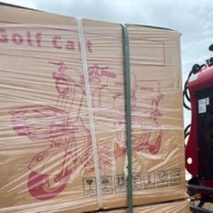 lot 413 image: Unused High End unused Golf Cart IRGC40 Electric Vehicle - Box left out in rain