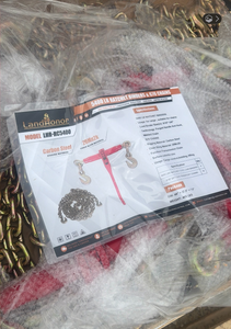 lot 426 image: LandHonor unused 5400 LB Ratchet Binders & G70 Chains Bundle Set - Model LHR-RC5400