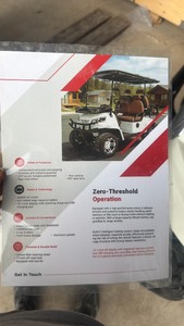 lot 428 image: White HOPO unused 4-Seat Electric Golf Cart with 4000W AC Motor and 60V100AH Battery