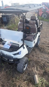 lot 429 image: (DAMAGED) White HOPO unused 4-Seat Electric Golf Cart with 4000W AC Motor and 60V100AH Battery