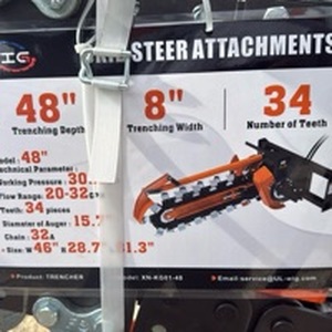 lot 503 image: WIG 48 Skid Steer Trencher Attachment