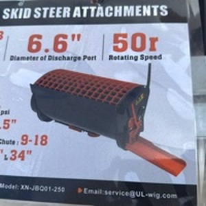 lot 519 image: WIG Skid  unused Steer Concrete Mixer Attachment Model XN-JBQ01-250