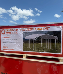 lot 300 image: 40x20x14ft unused All-Steel Carport CK-SC40 700 sq ft